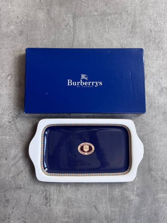 Burberry Nova Check Navy Fine Bone China Tray