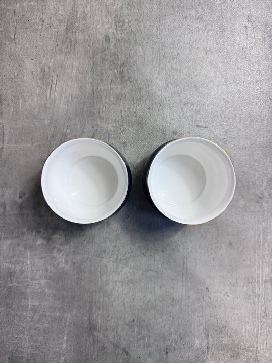 Burberry Nova Check Navy Fine Bone China Water Cup (Set of Two)