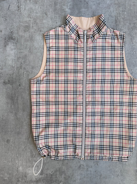Burberry Golf Reversible Lightweight Nova Check Gilet