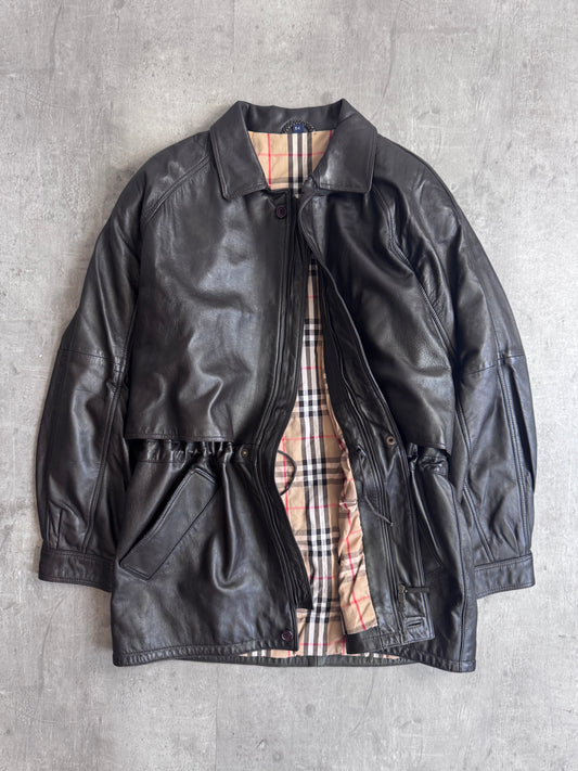 Burberry Mid Length Leather Jacket