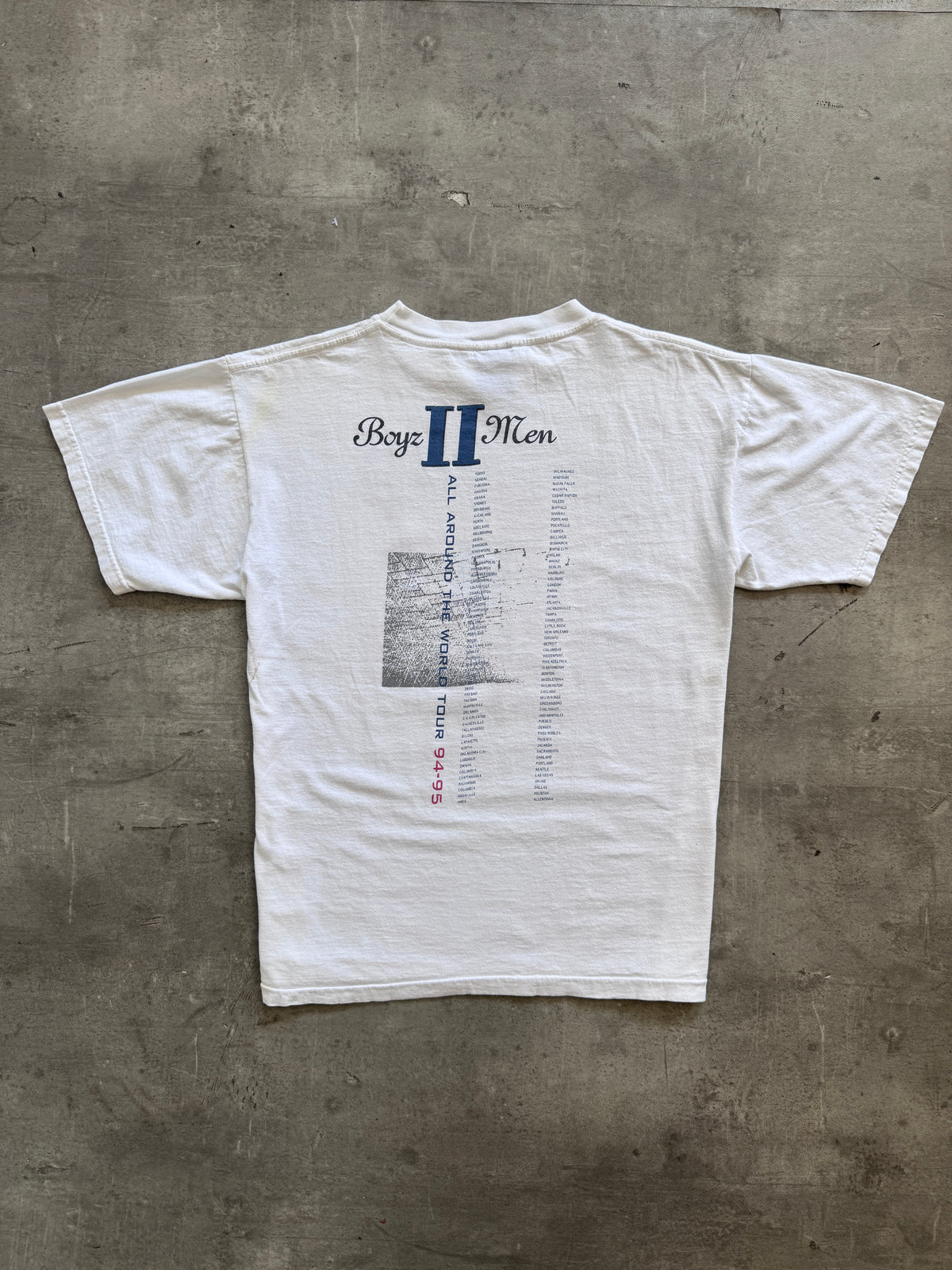 1994-95 Boys II Men World Tour Graphic Tee
