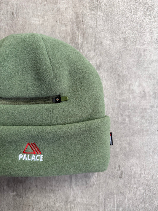 F/W 2022 Palace Olive Polartec Lazer Zip Pocket Beanie
