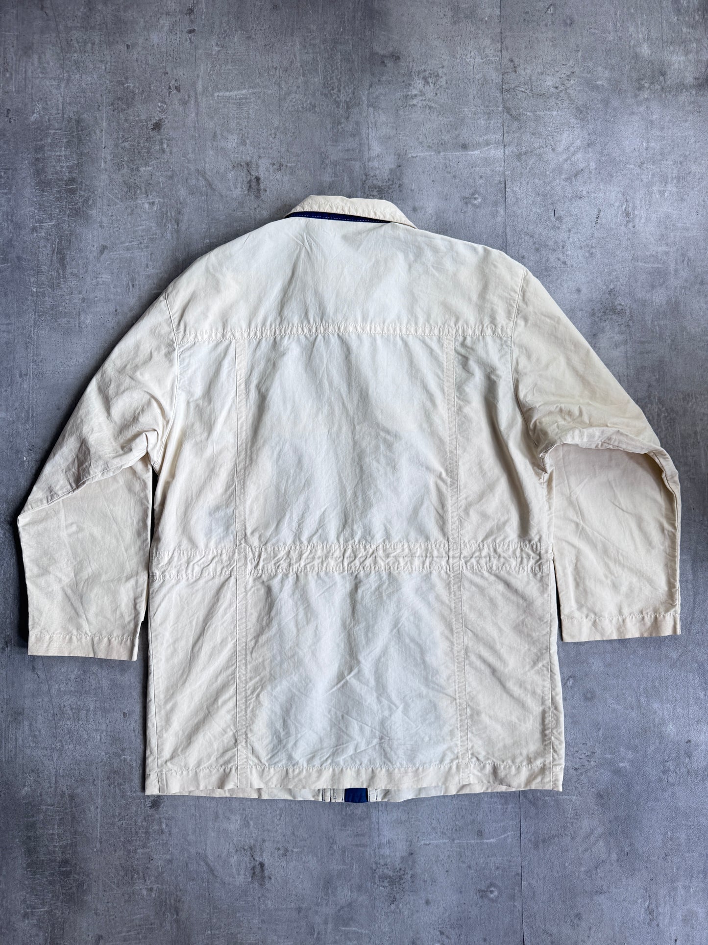 Burberry Cream Lightweight Sailing Jacket