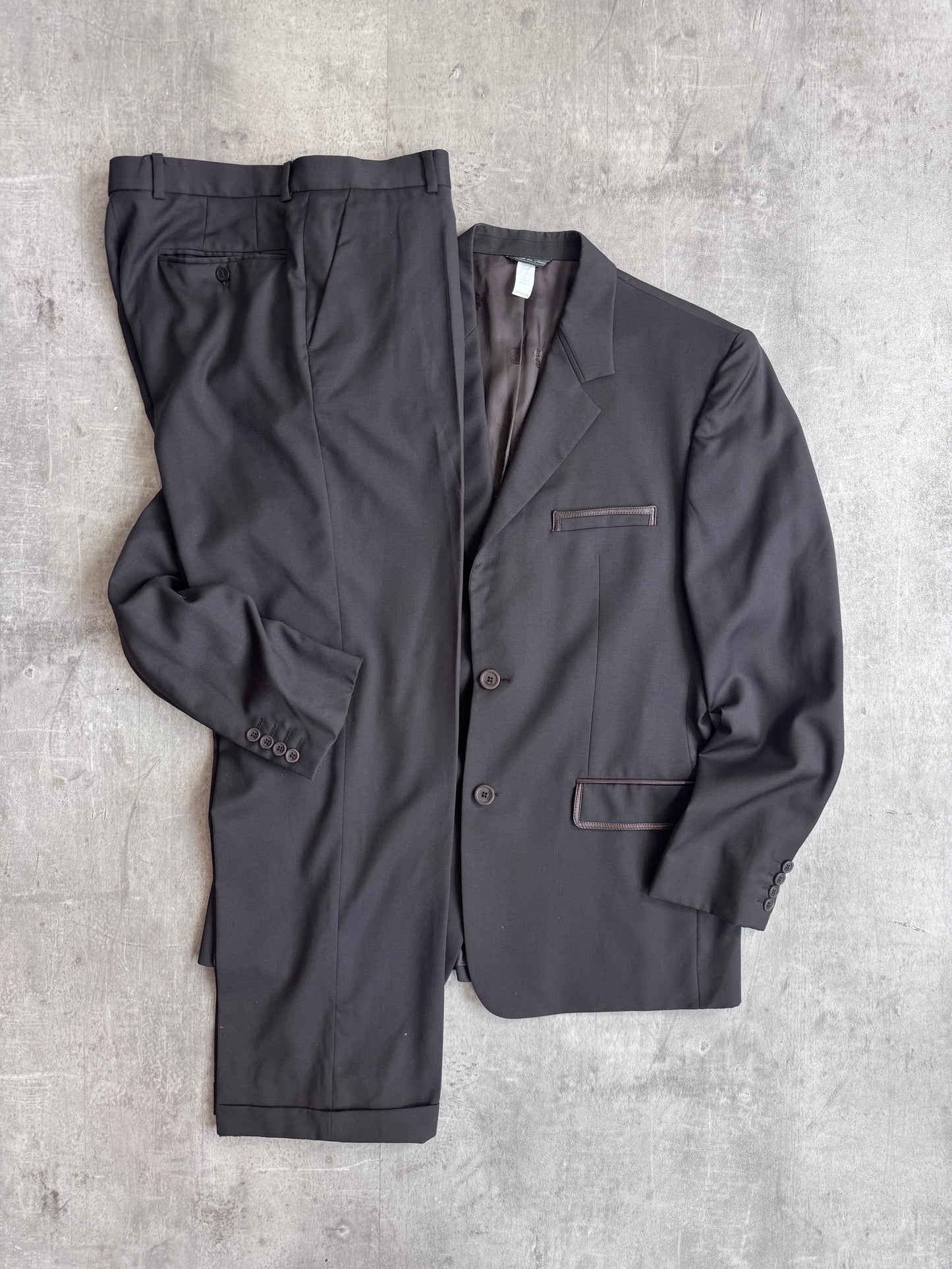 90s Gianni Versace Khaki Vintage Suit