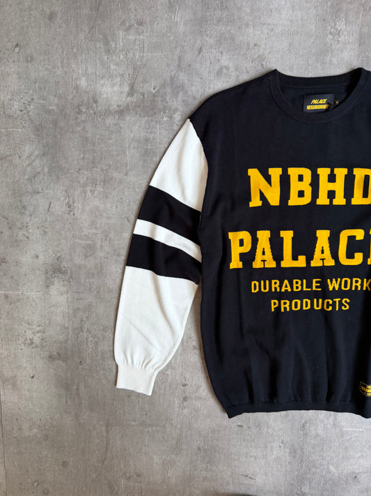 PALACE NEIGHBORHOOD KNITTED MOTO TOP BLACK