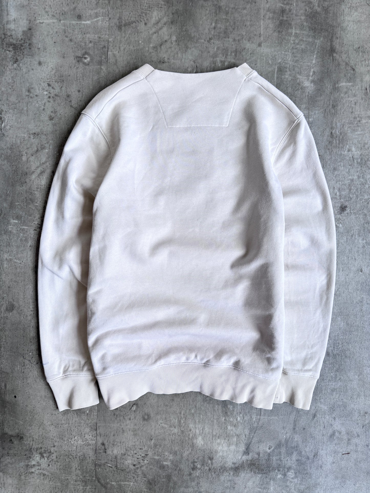 C.P. Company Beige Logo Embroidered Sweatshirt
