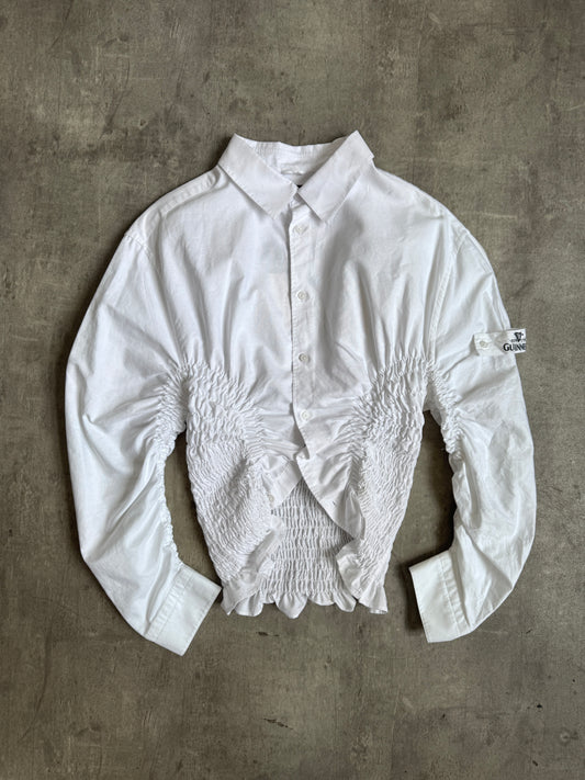 VT Rework: Guinness White Pleated LS Shirt