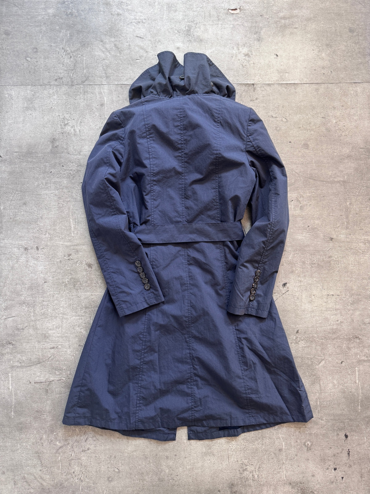 Moschino Cheap and Chic Navy Trench Coat