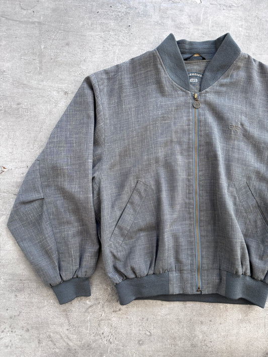 Balenciaga Paris Grey Bomber Jacket