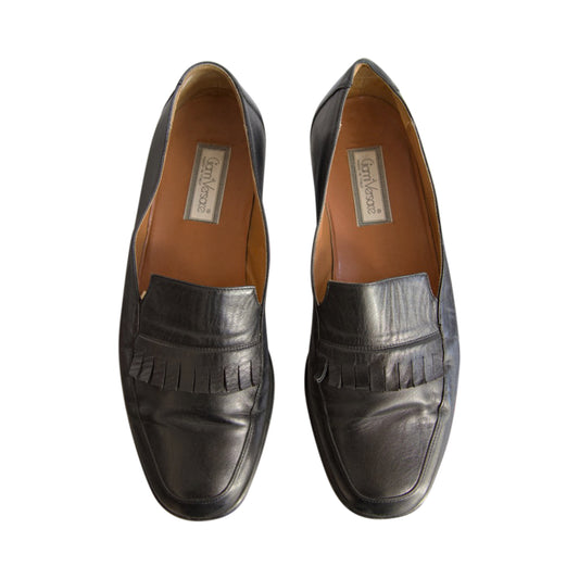 Gianni Versace Black Frayed Loafers