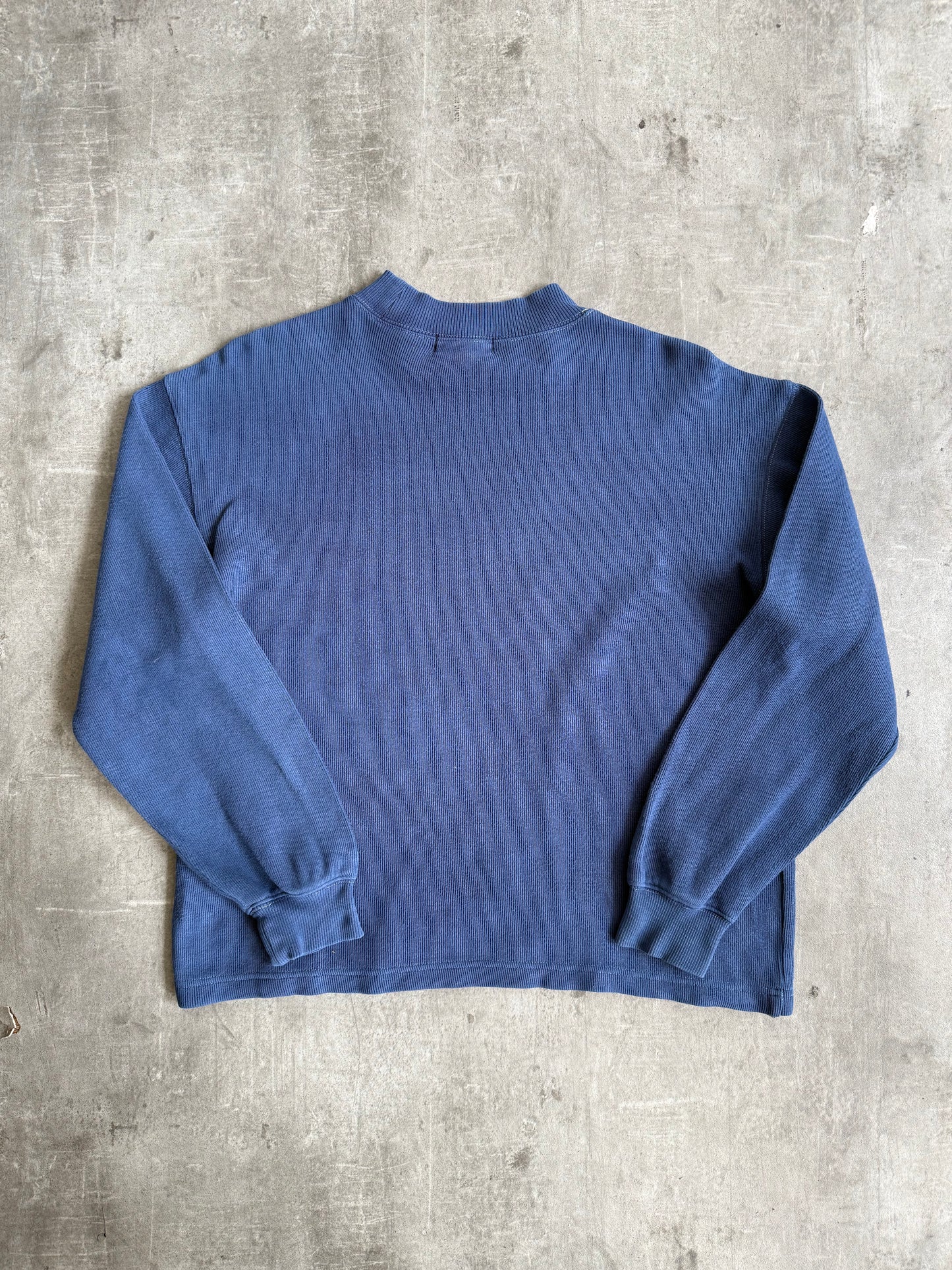 2000's Balenciaga Garment Dyed Mock Neck Cotton Crewneck