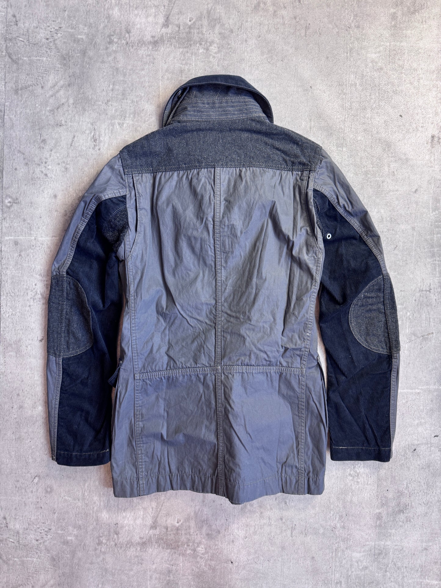 Junya Watanabe Grey Hybrid Deck Corduroy Jacket