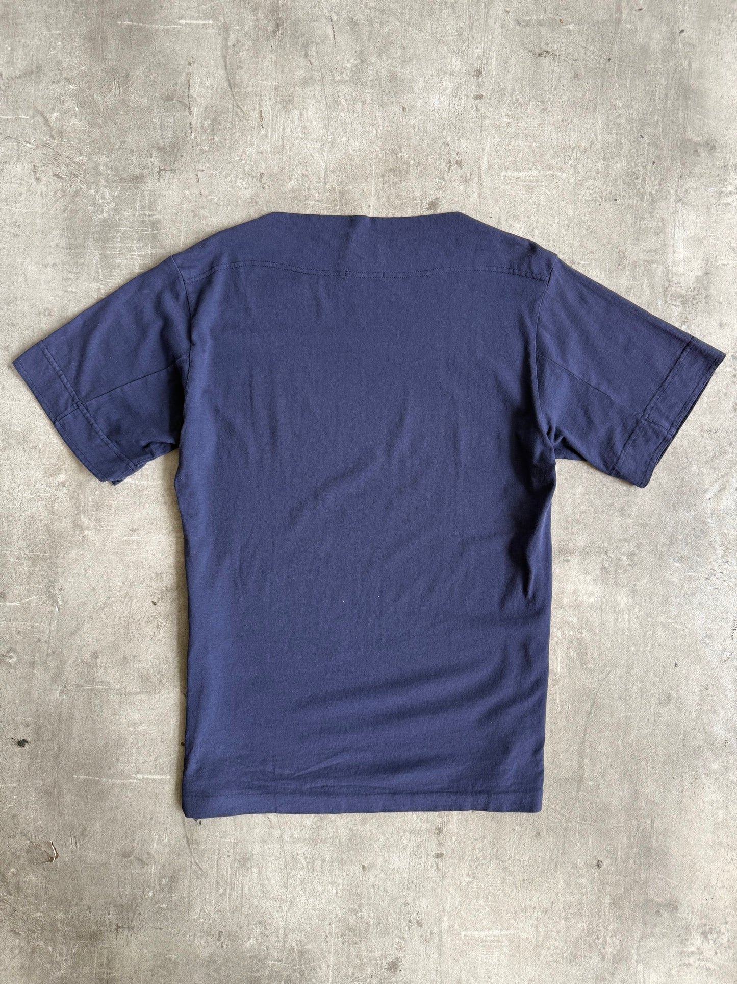 S/S 1995 C.P. Company Boat Neck Navy Graphic Tee