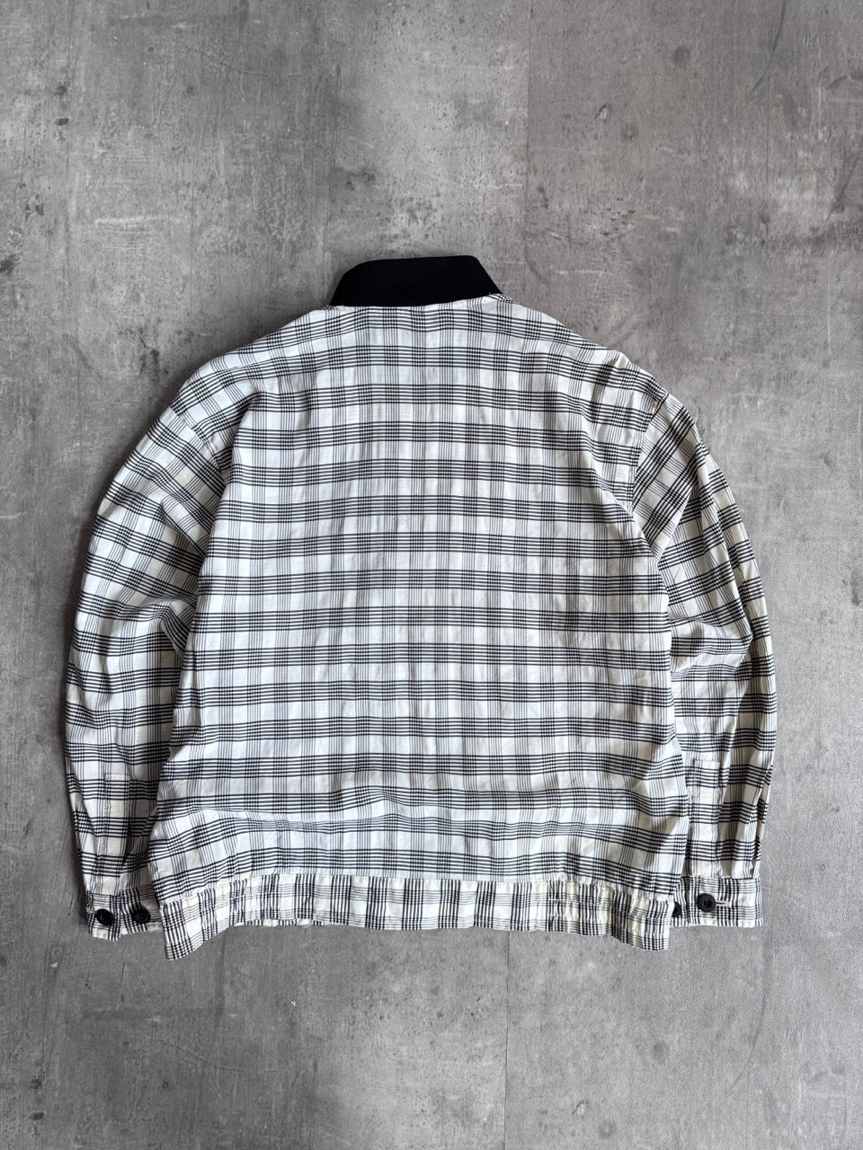 YSL Plaid Lightweight Bomber Jacket