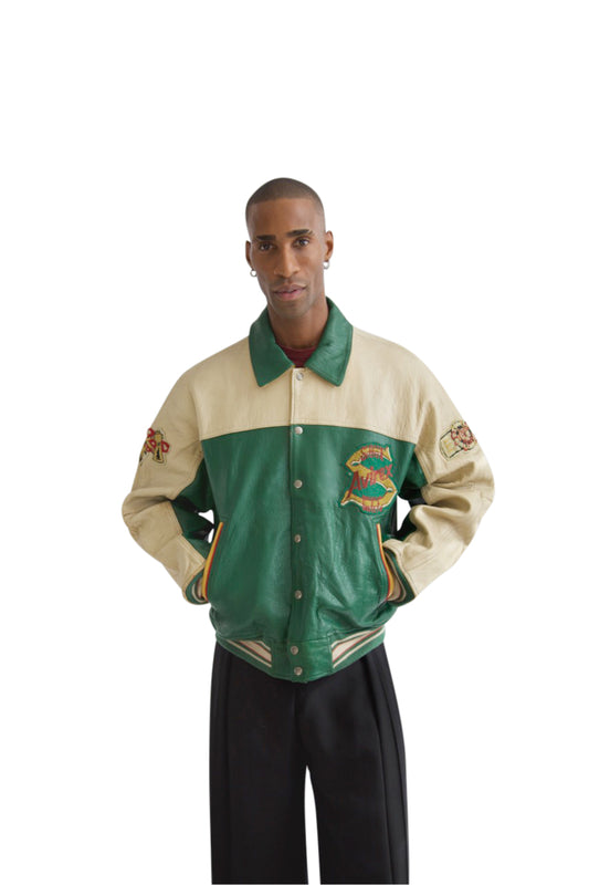 Avirex Two Tone 'Sioux Chiefs' Leather Varsity Jacket