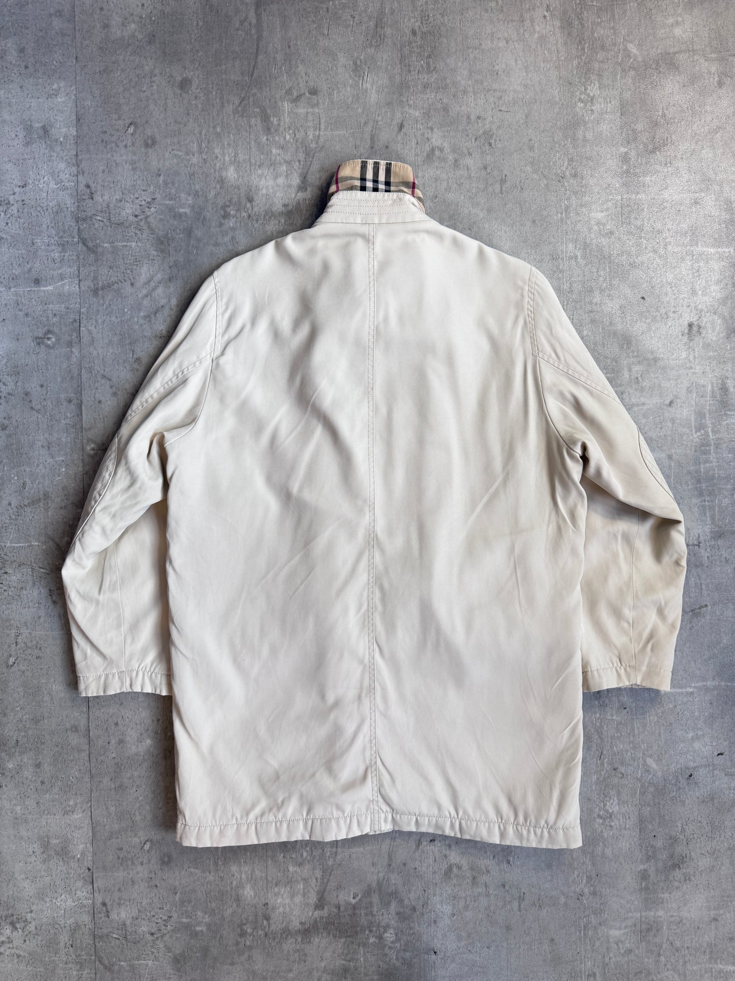 Burberry Beige Padded Nova Lined Overcoat