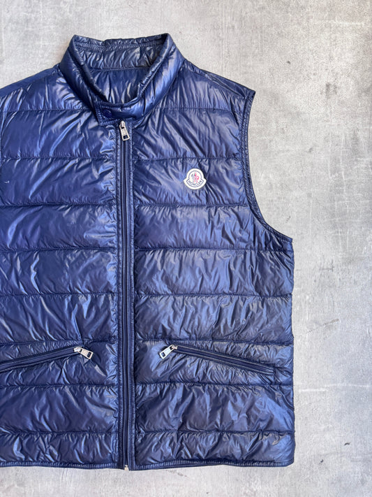 Moncler Navy Lightweight Puffer Gilet