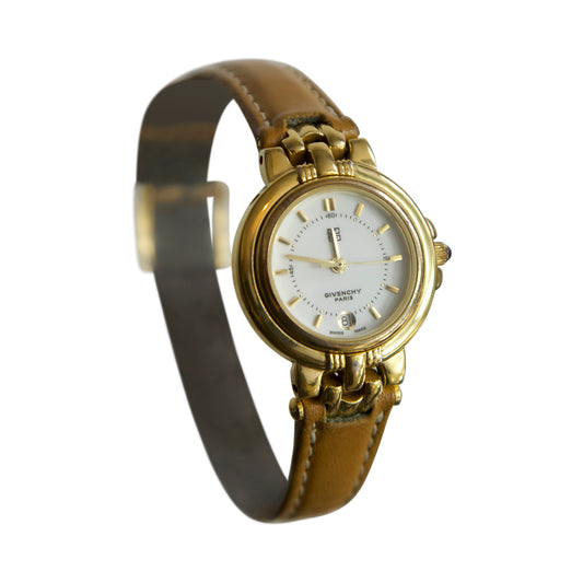Givenchy Chenonceaux Leather Strap Watch