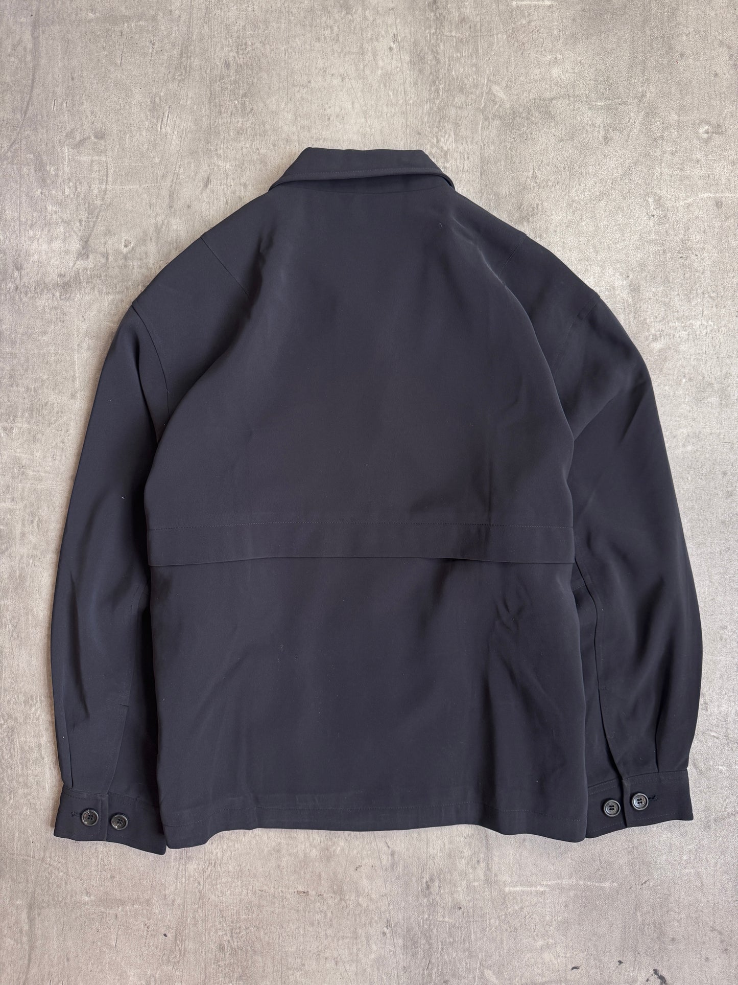 Balenciaga Silk Lined Button Down Blouson
