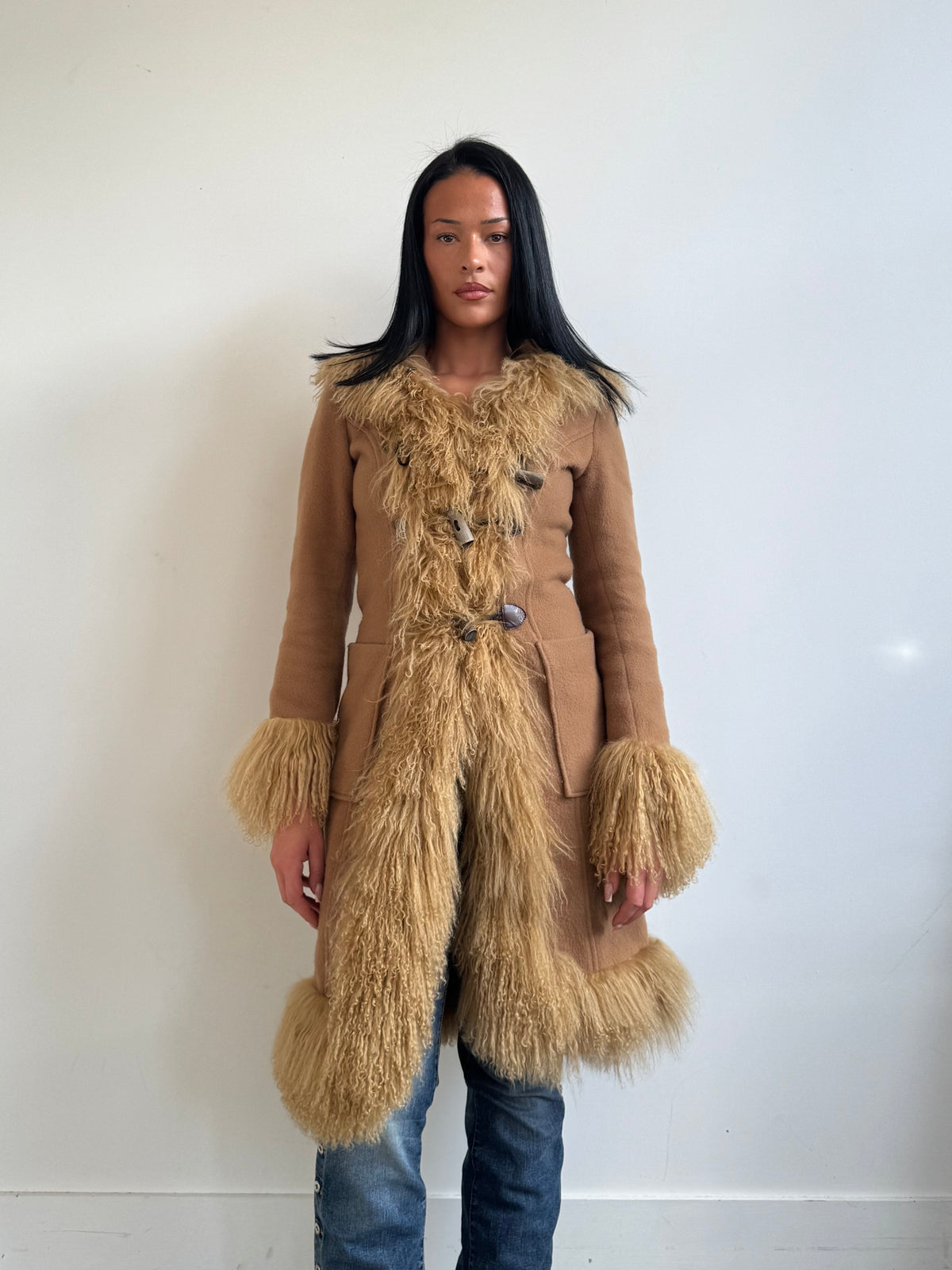 Dolce & Gabanna Mongolian Lambs Fur Duffle Coat