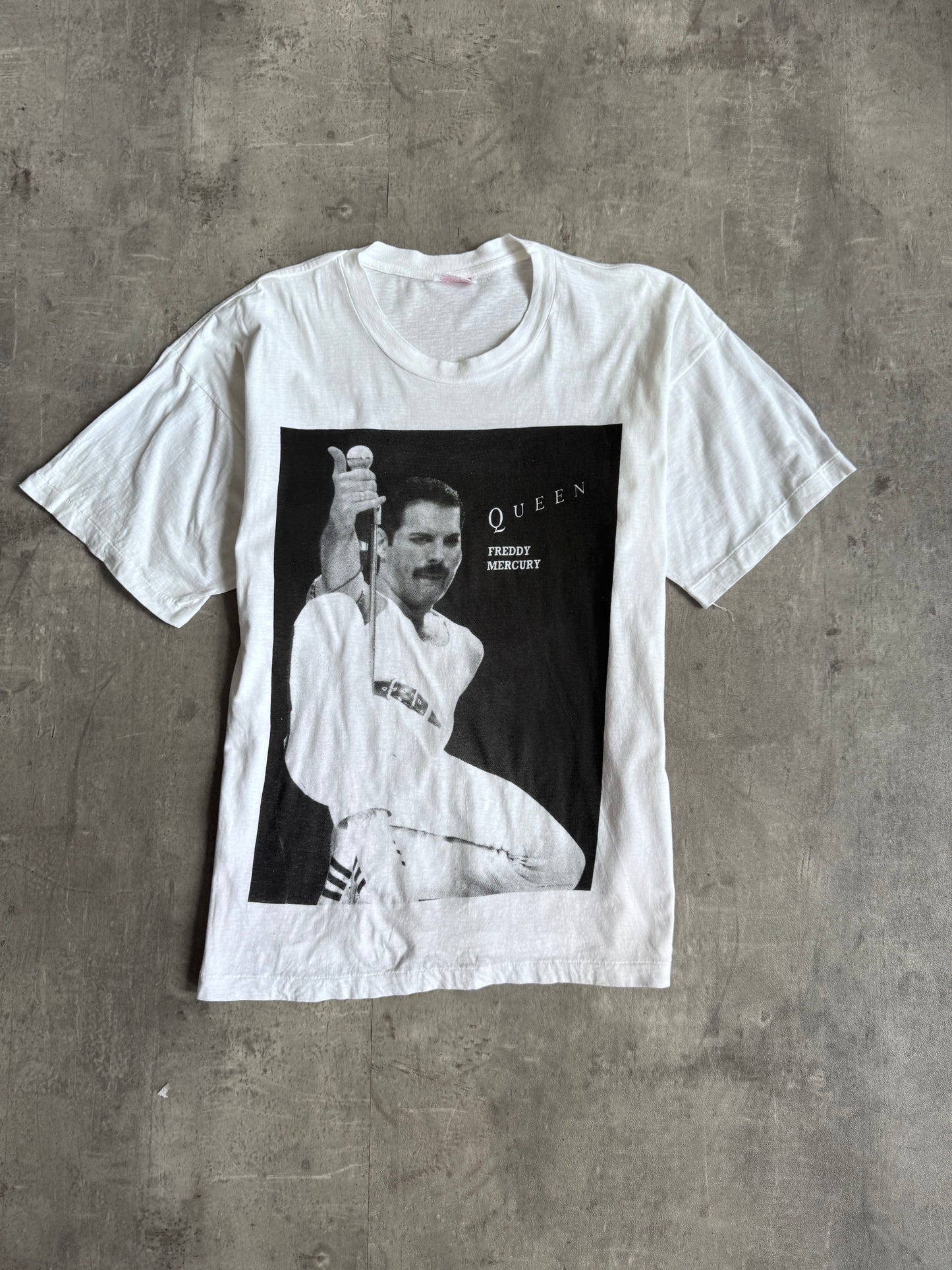 1990s Freddie Mercury Single Stitch White Graphic Tee