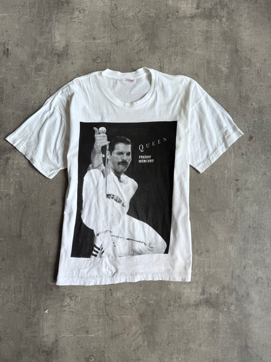 1990s Freddie Mercury Single Stitch White Graphic Tee