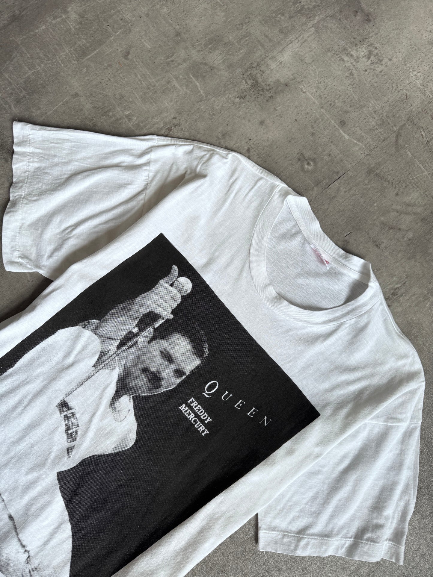 1990s Freddie Mercury Single Stitch White Graphic Tee