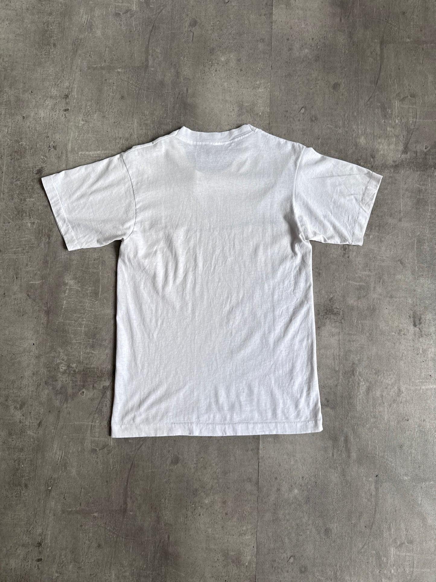 1990s White Porsche Stuttgart Spellout Graphic Tee