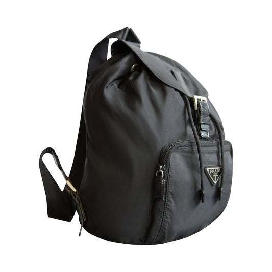 Prada Black Nylon Mini Rucksack