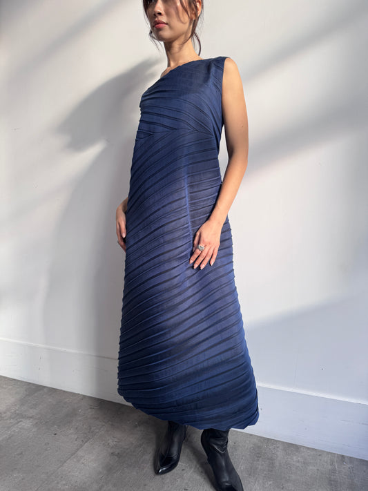 S/S 2008 Issey Miyake Cross Pleat Maxi Dress