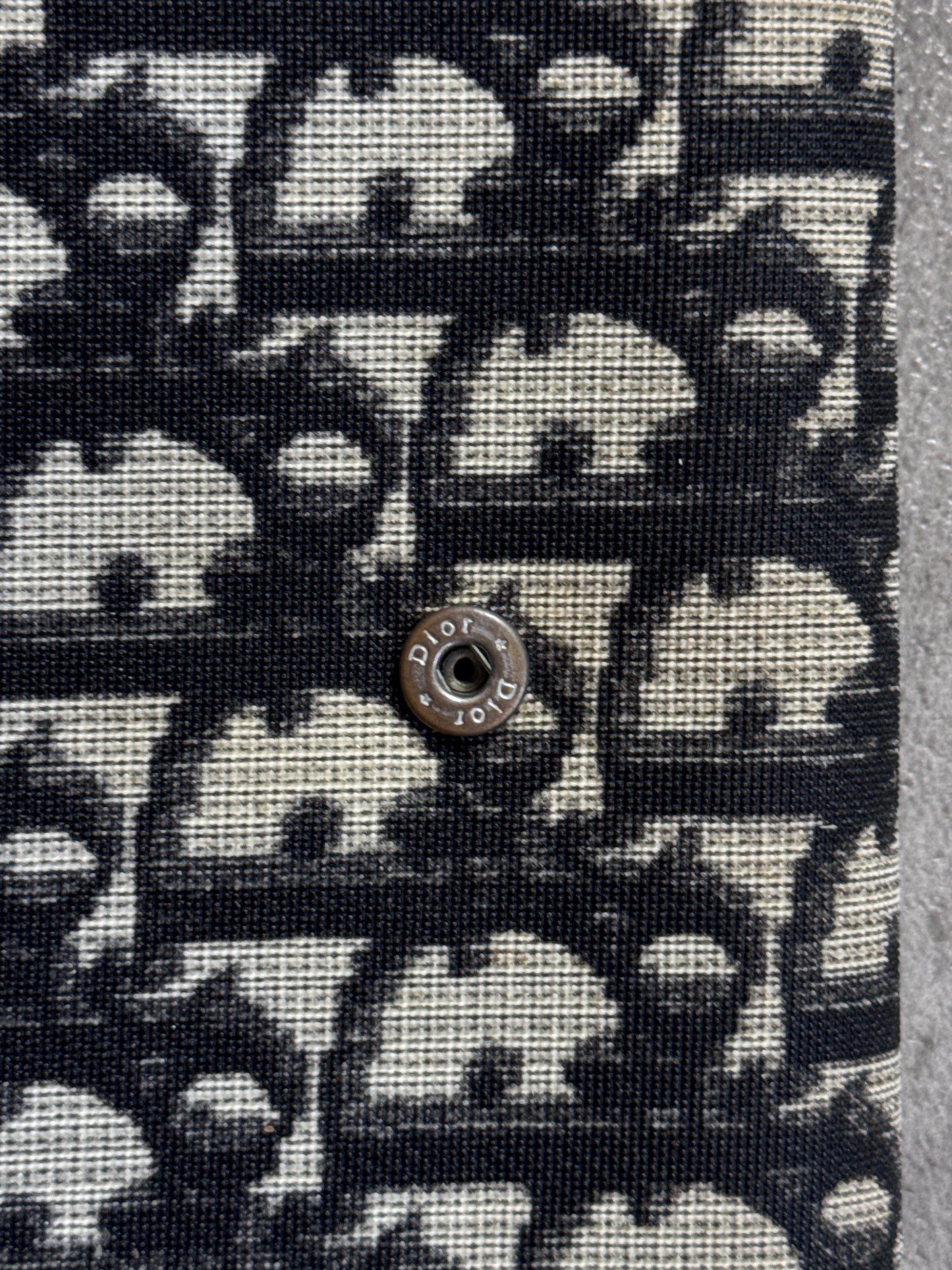 Dior Trotter Coated Canvas Monogram Purse