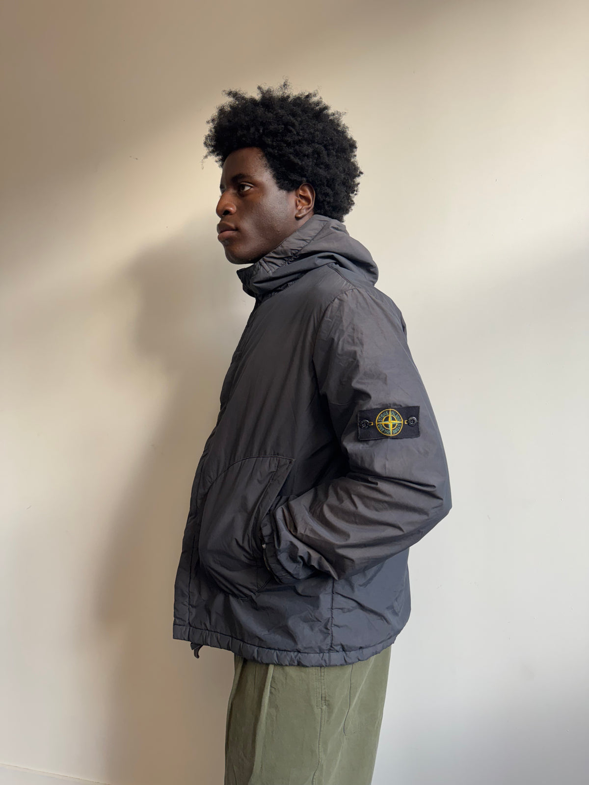 A/W 2001 Stone Island Paul Harvey Lung Pocket Hooded Quilt Jacket