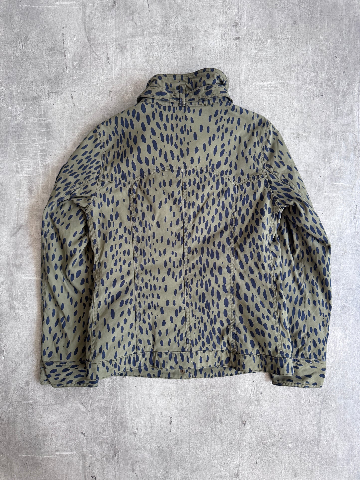 Hysteric Glamour Olive Leopard Camo Military Style Jacket