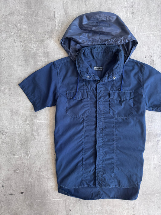 S/S 1999 Issey Miyake Final Home SS Navy Tech Shirt