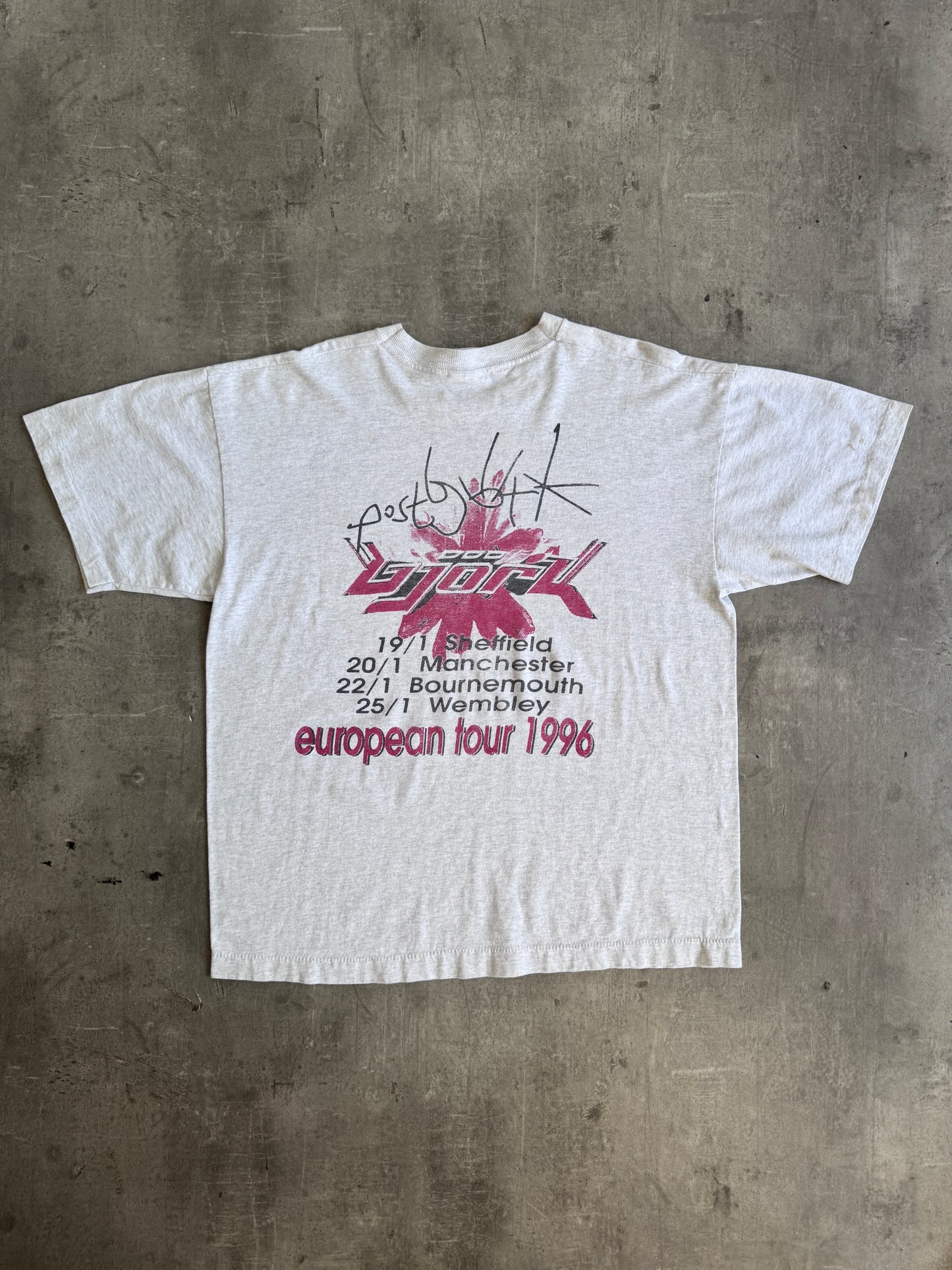 1996 Bjork Euro Tour Single Stitch Graphic Tee