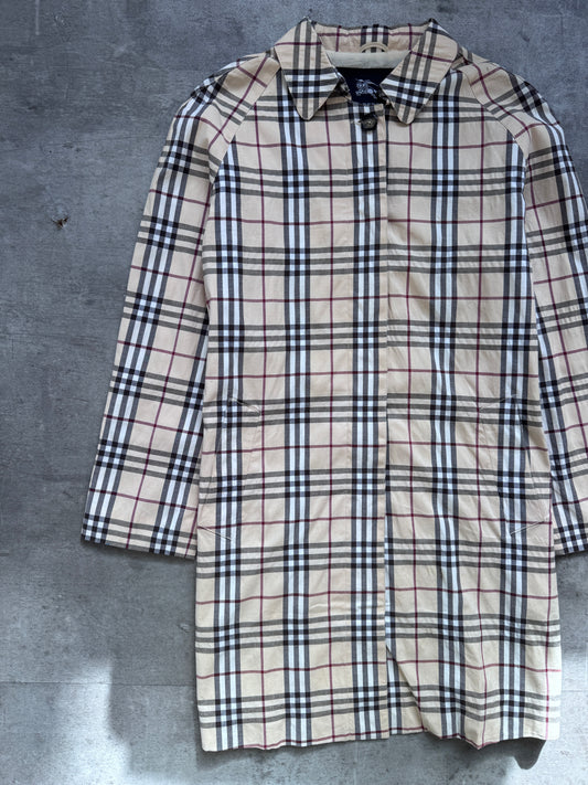 2000's Burberry Full Nova Check 3/4 Length Jacket