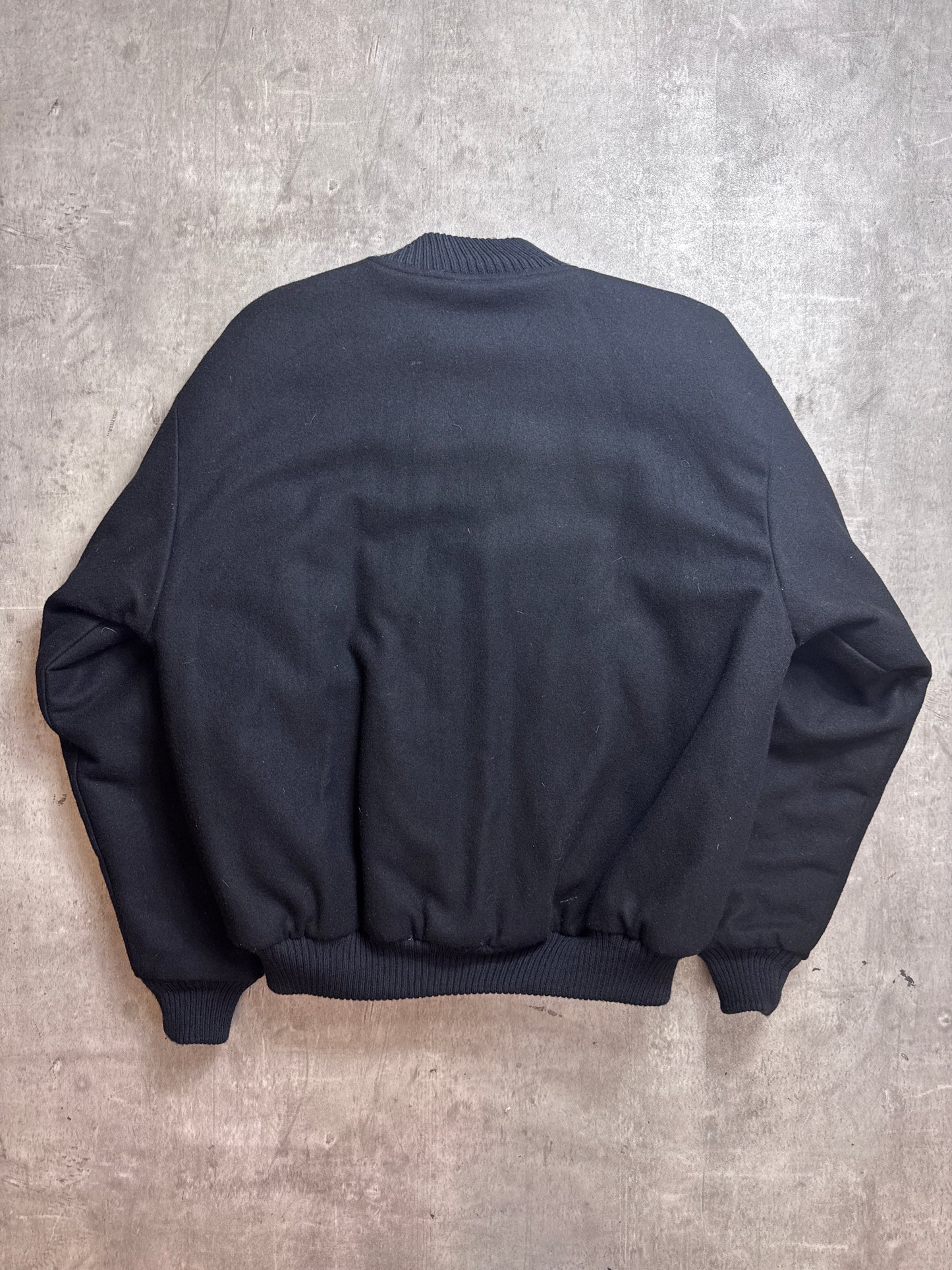 1990's Guinness Wool Felt Australia Quilted Varsity Jacket