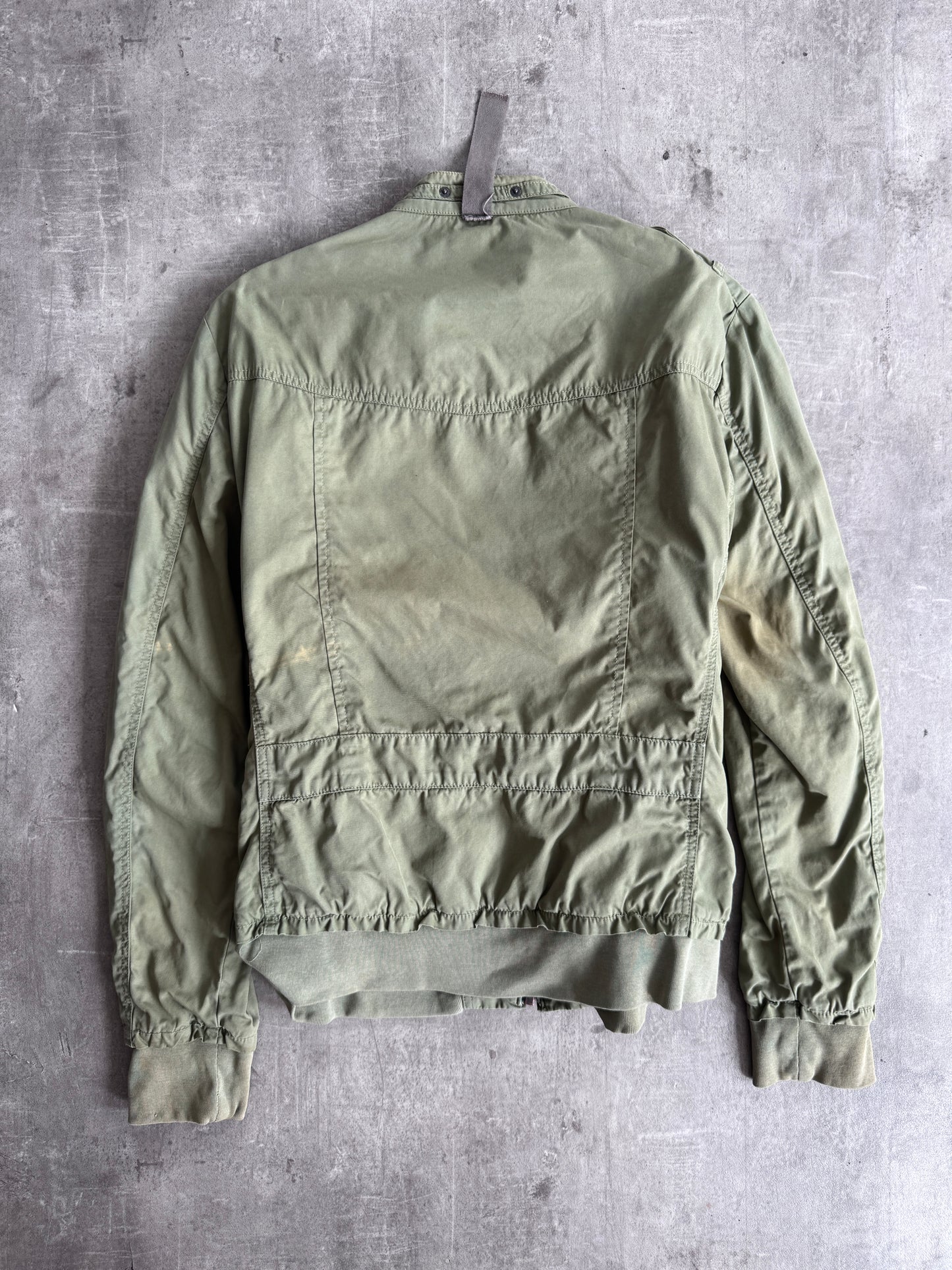2000s Dolce & Gabbana Military Green Utility Bomber Jacket
