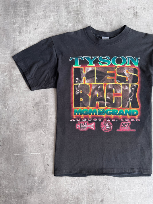 1995 Mike Tyson "He's Back" MGM Grand Boxing Promo Graphic Tee