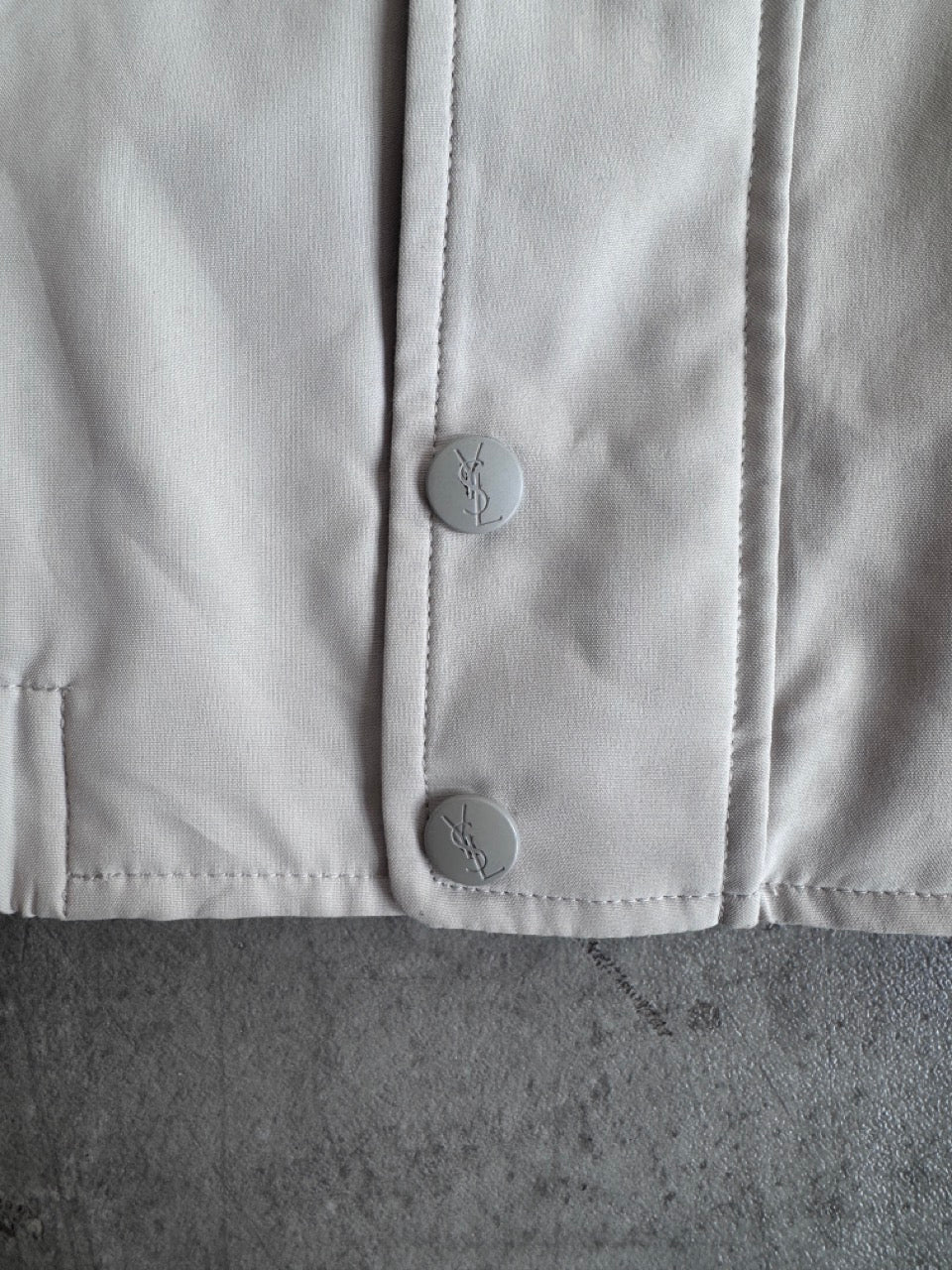 YSL Cream Harrington Jacket