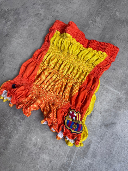 VT Rework: FC Barcelona Shirred Nike Shorts