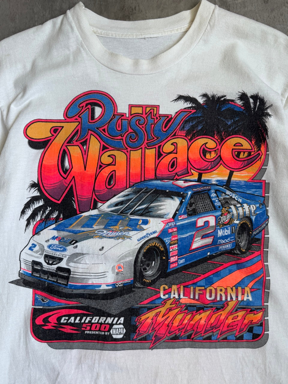 1997 Rusty Wallace Single Stitch Graphic Tee