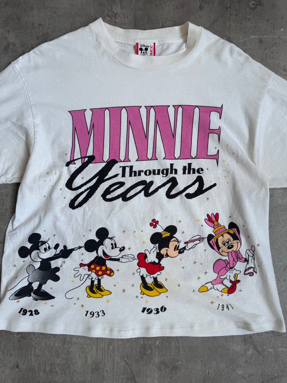 90s Minnie Mouse Single Disney Stitch Graphic Tee
