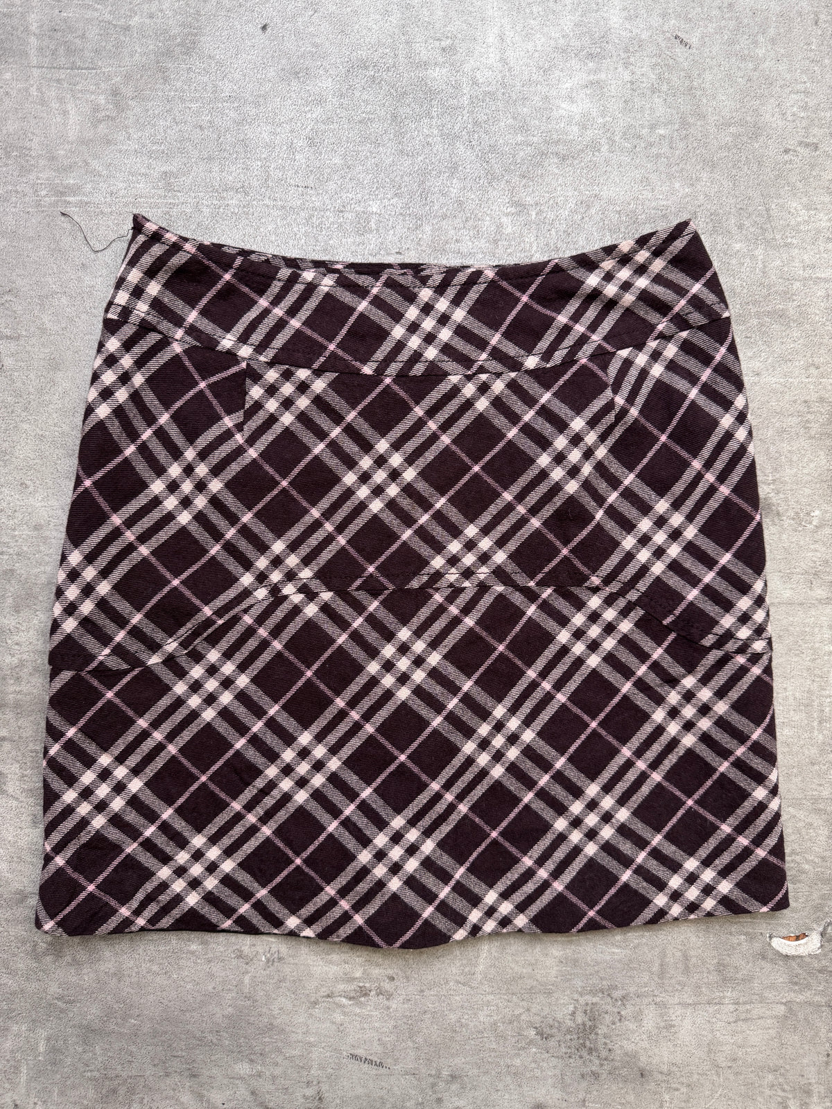 Burberry Brown Nova Check Mini Skirt