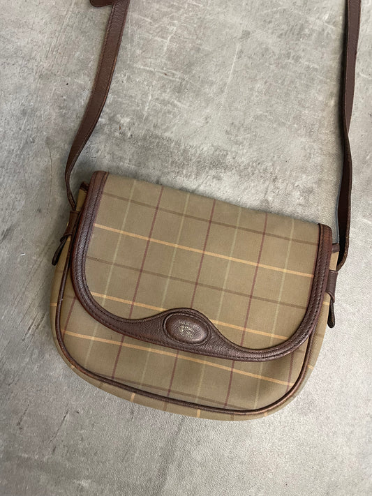 Burberry Vintage Canvas Leather Crossbody Bag