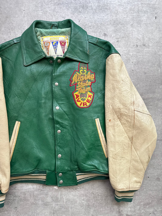 1980's Avirex Varsity 'Alaskan Wild Bears' Leather Jacket