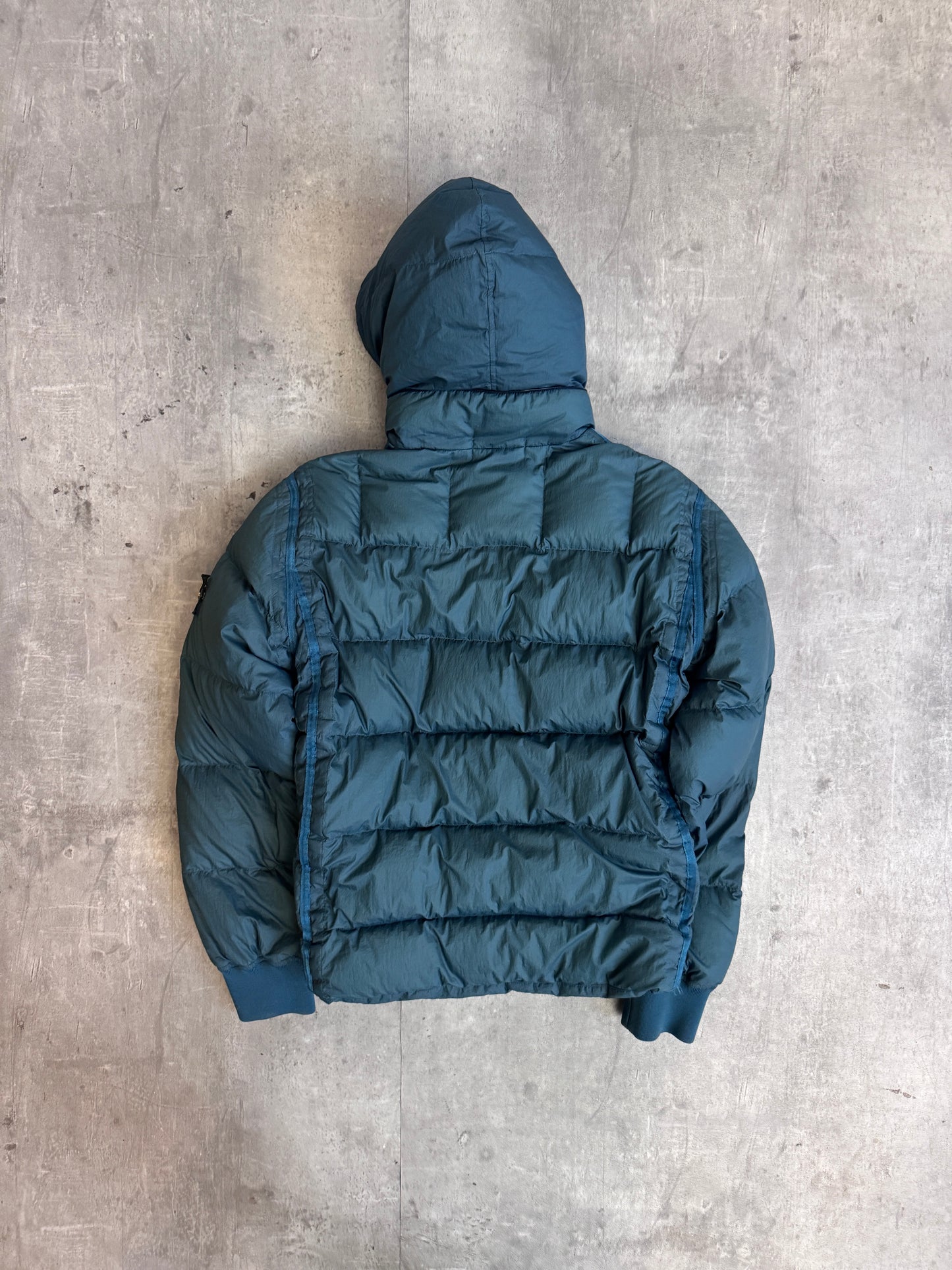 S/S 2009 Stone Island Forest Green Neck Strap Down Jacket