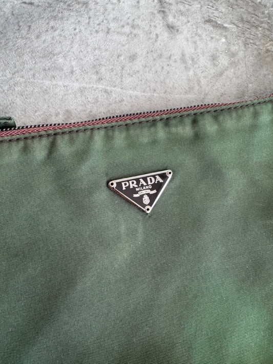 Prada Olive Green Tessuto Mini Bag