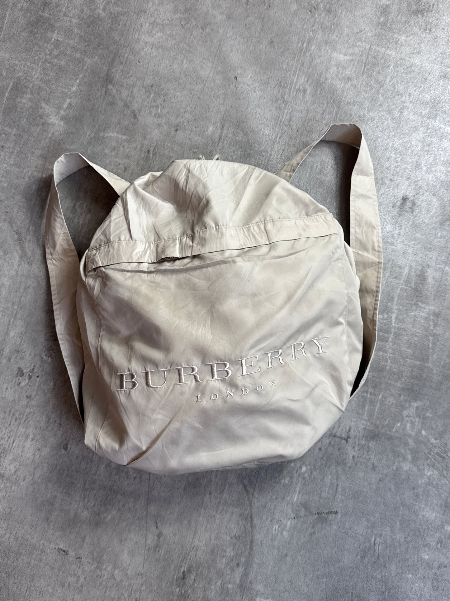 Burberry Beige Lightweight Foldable Bag Jacket
