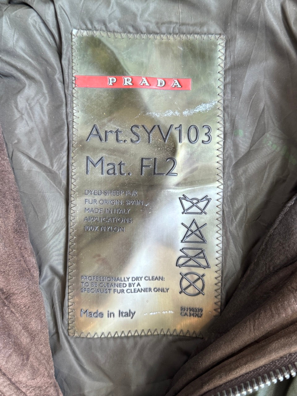 Prada Brown Suede Hooded Jacket